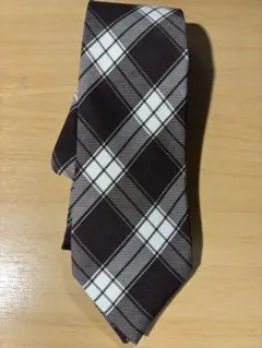 ビームス チェック柄 ネクタイ ブラウンのサムネイル
