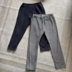 UNIQLO レギンスパンツ 100cm 110cm 2枚セット