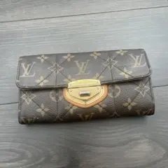 値下げ三越購入Louis Vuitton 二つ折り財布 ダークブラウン
