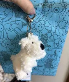 Jellycat ホワイトぬいぐるみキーホルダーのサムネイル