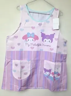 新品　タグ付き　マイメロ&クロミエプロン キャラクターエプロン　保育士エプロン