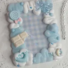 【再販】トレカケース୨୧ゆめかわミルキーブルー