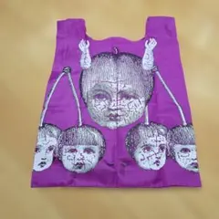 あちゃちゅむI エコバッグ パープル チェリー柄のサムネイル