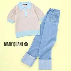 美品 MARY QUANTバイカラーデイジーポロ プルオーバー マリークワントのサムネイル