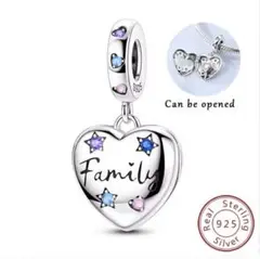 Pandora 925スターリングシルバー ハート型チャーム