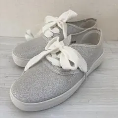 新品✨ LEPSIM BIG シューレーススニーカー シルバー ラメ Mサイズ