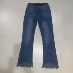 LIZ LISA ブーツカットデニム レース付き LIZLISA Jeans】ブーツカットデニム - メルカリ