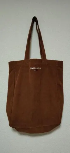 TOMMY JEANS コーデュロイ トートバッグ ブラウン