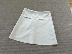 ZARA フェイクスエード タイトスカート アイボリーのサムネイル