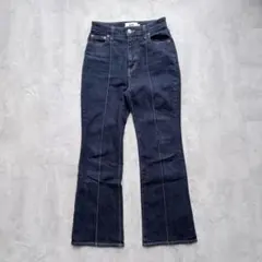 【AZUL by MOUSSY】センターラインストレッチフレアデニム Sサイズ