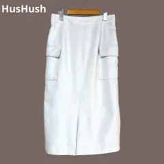 ハッシュアッシュHusHush　レディース　ロングスカート　L　アイボリー　美品のサムネイル