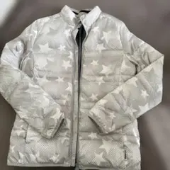 PUMA 星柄ダウンジャケット グレー