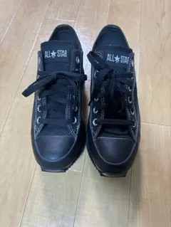 ALL STAR ブラック プラットフォームスニーカー