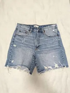 ZARA ハーフパンツ ダメージジーンズ