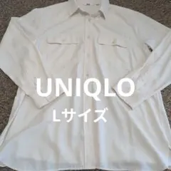UNIQLO ホワイト 長袖シャツ Lサイズ