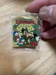 ディズニーシー ミッキー クリスマス ピンバッジ ハーバーサイドクリスマス