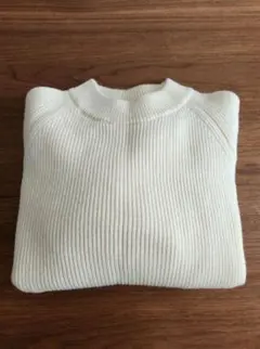 URBAN RESEARCH DOORS アイボリー 畔編みニットセーター