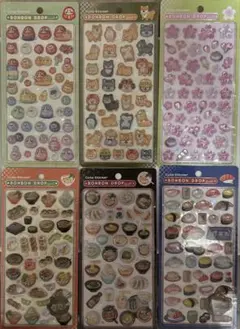 正規品　和柄　ボンボンドロップシール6種セット