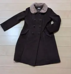【値下げセール❣】axes femme★ダークブラウン ダブルブレストコート　M