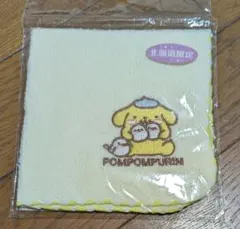 新品未開封　ポムポムプリン　シマエナガ　北海道限定　刺繍ハンドタオル