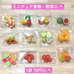 195ミニチュア✨️果物・野菜 1袋70円ꕤ.·*.