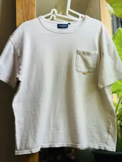 ホワイト Tシャツ ポケット付き