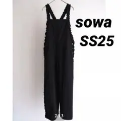 新品未使用sowa ソーワTeatro サロペットブラック黒フリルオールインワン