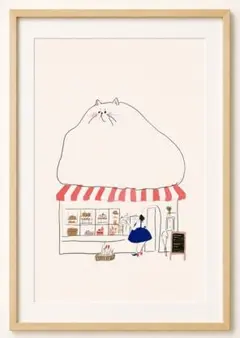 ＜ケーキ屋さんと巨大な猫＞ 現代アート