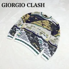Giorgio Clash 3D　COOGI風 ニットセーター 立体編み込み