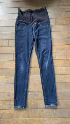 マタニティ ハイウエストデニムパンツ L