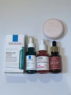 美容液まとめ売り+新品パウダー4点セット