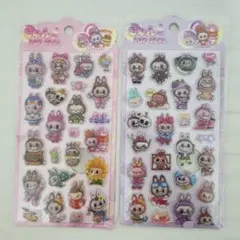 ボンボンドロップシール Labubu 2枚 ラブブ 立体 らぶぶ