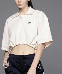 adidas Originals クロップド ポロシャツのサムネイル