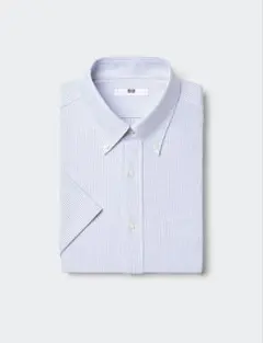 ユニクロ　ドライノンアイロンジャージーシャツ　半袖　ワイシャツ　ビジネス　M