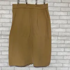 24 ERREUNO エレウノ ひざ丈タイトスカート ブラウン系 シンプル 無地