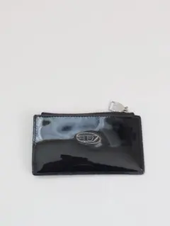 DIESEL ブラック レザー カードケース