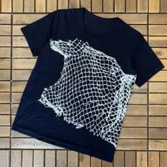 美品 bajra バジュラ 総柄 クルーネック 半袖 Tシャツ Y2K モード 