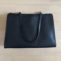 黒 ビジネスバッグ 外ポケット付き