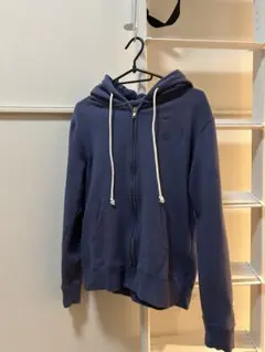 チャンピオンネイビー ジップアップ パーカー フード付き