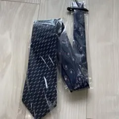 未使用　LANVINネクタイ ネイビー　シルク100