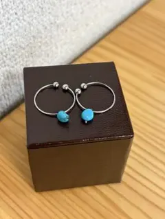 イヤリング　ターコイズ