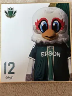 松本山雅　ミニ色紙　ガンズくん