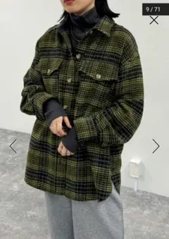 Ameri VINTAGE ADORABLE SHAGGY CHECK COAT - メルカリ