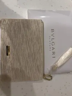 BVLGARI〇ブルガリ ポーチ ノベルティ ☆ベージュ&ゴールド☆《新品》