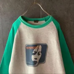 【超希少】girl デザイン スウェット ラグラン Y2K グリーン 古着