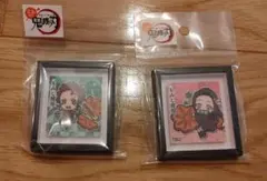 鬼滅の刃 炭治郎 禰豆子 ミニフレーム 額縁 マグネット セット