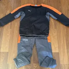 PUMA ピステ上下 ブラック/オレンジ