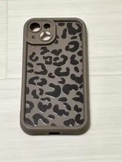 【未使用】iPhone14ケース レオパード ヒョウ柄 ブラウン スマホケース