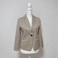 COMME CA ISM コムサイズム　テーラードジャケット　ベージュ　訳あり