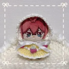 オーダー専用ページ】ほわぬい ぬい服 8cmサイズ うさ耳ボンネット+